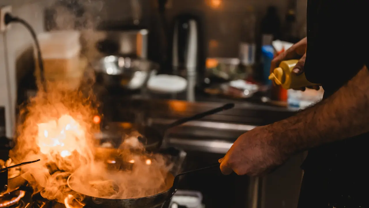 Cooking in the Mia kitchen