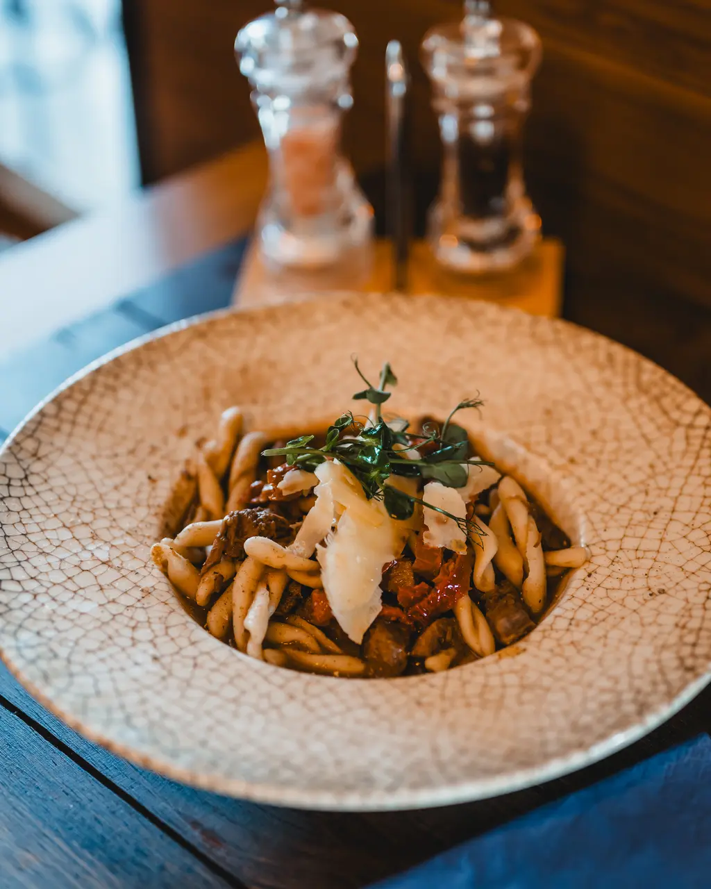 Pljukanci with rump steak